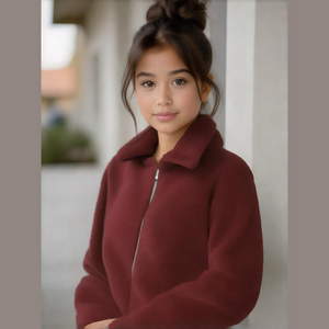 Elodie Girls Wubby Teddy Bear Sherpa Jacket Full Zip XL